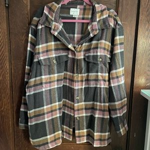 Flannel Button Down Shirt